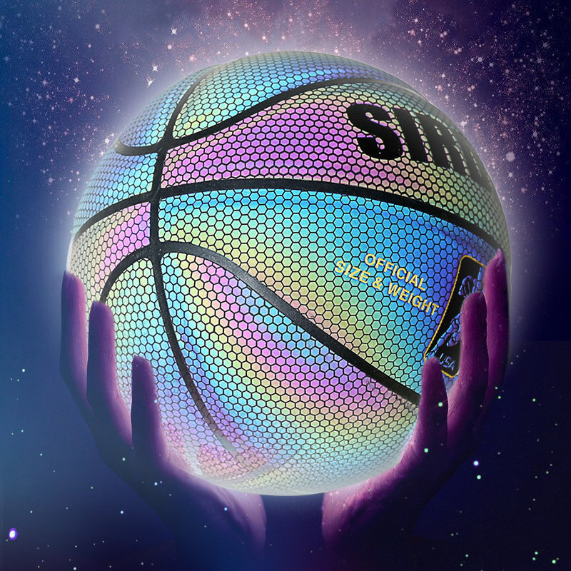 夜光篮球炫酷成人7号比赛专用发荧月亮抖音街室外水泥地耐磨蓝球