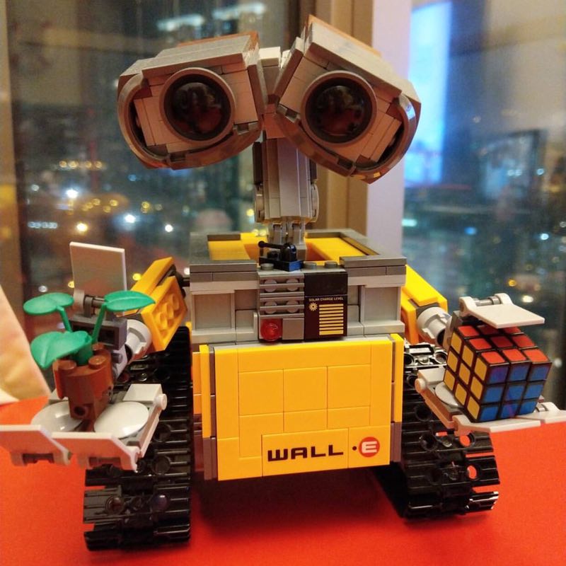 兼容乐高大电影城市系列机器人总动员瓦力21303拼装积木模型玩具