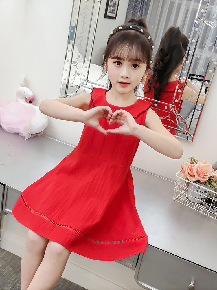 断码清仓女童连衣裙夏装韩版超洋气夏季儿童背心裙小女孩纯棉裙子