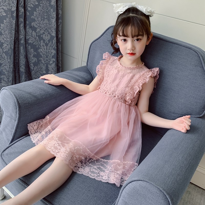 女童连衣裙夏装2021新款儿童装夏季5洋气7岁小女孩蓬蓬纱公主裙子