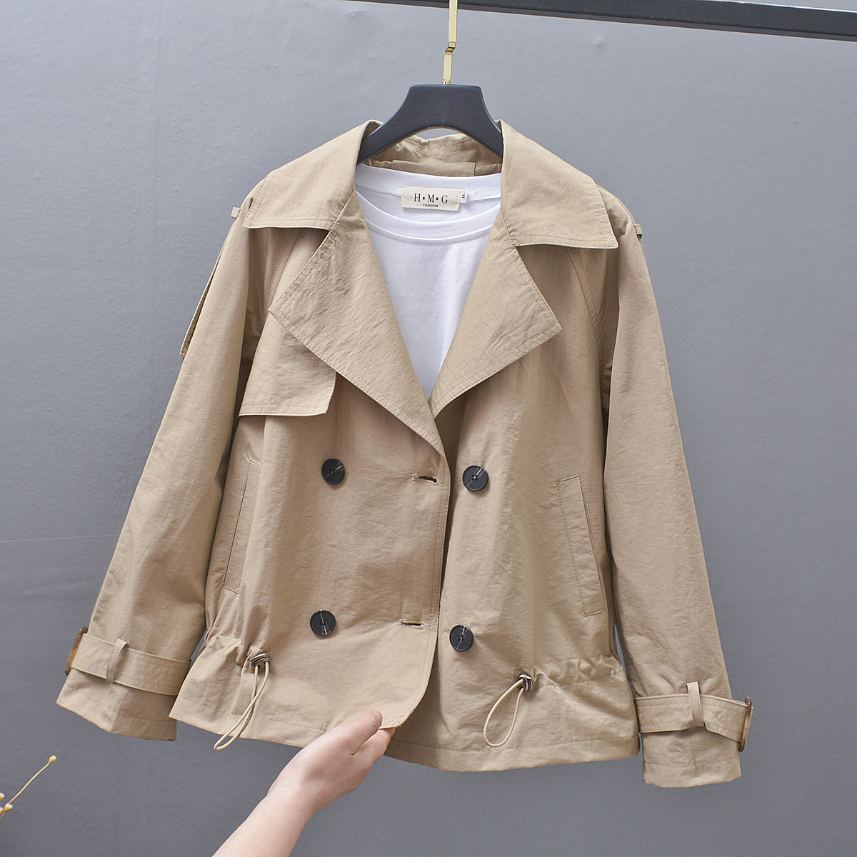 热销春季风衣短款女韩