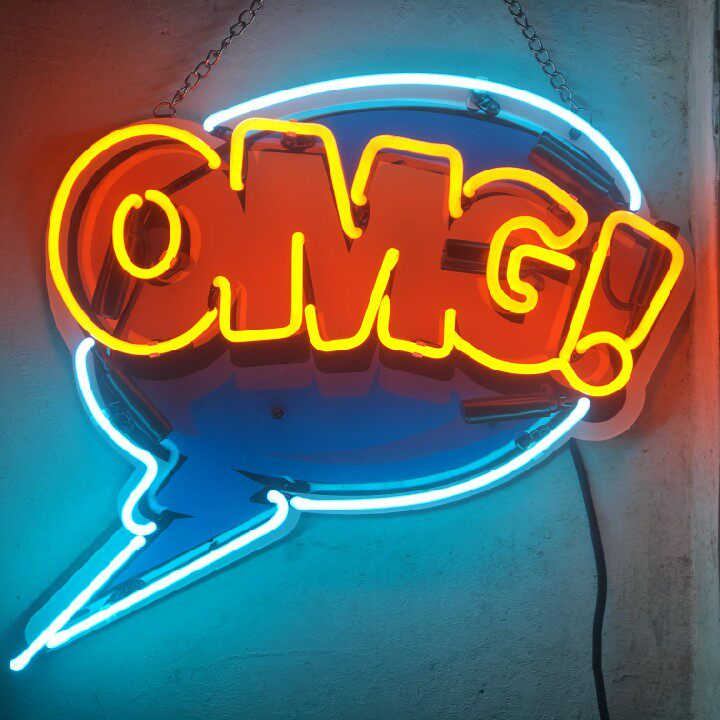 欧美波普漫画风复古玻璃管霓虹灯店铺背景墙装饰灯可定制新品推荐