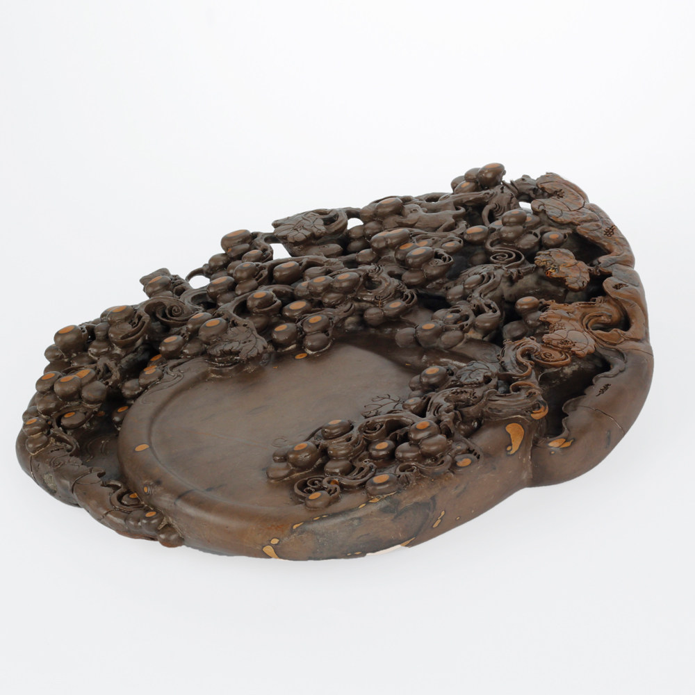 中国端砚 梅花坑《硕果累累》砚