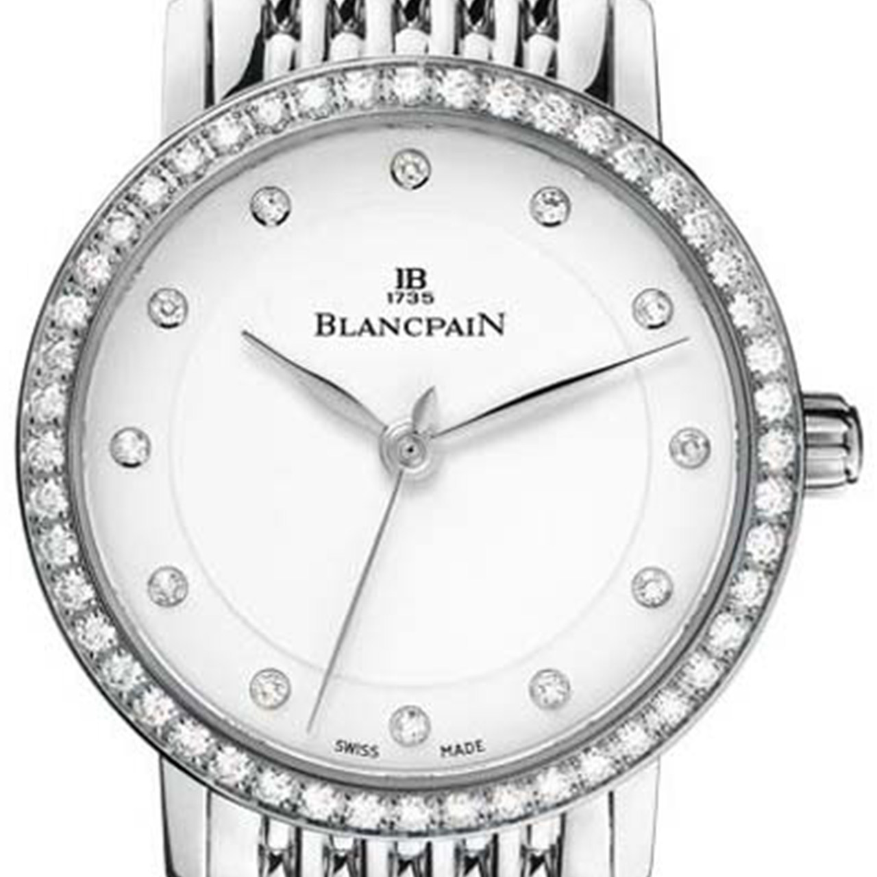 [9.8新]宝珀女装系列精钢镶钻自动机械女表6102-4628a-mmb