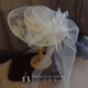 王妃原创新品创意个性新娘礼帽白色蕾丝花朵优雅拍照手套样片帽子
