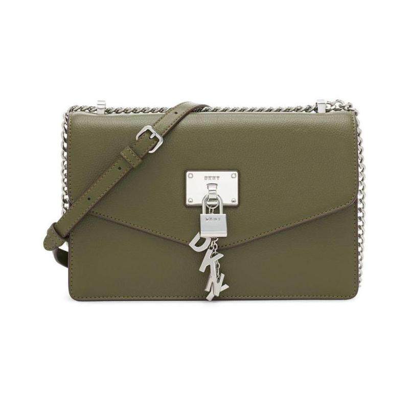 dkny唐可娜儿女包单肩斜挎包信封包翻盖锁头大号正品5735051