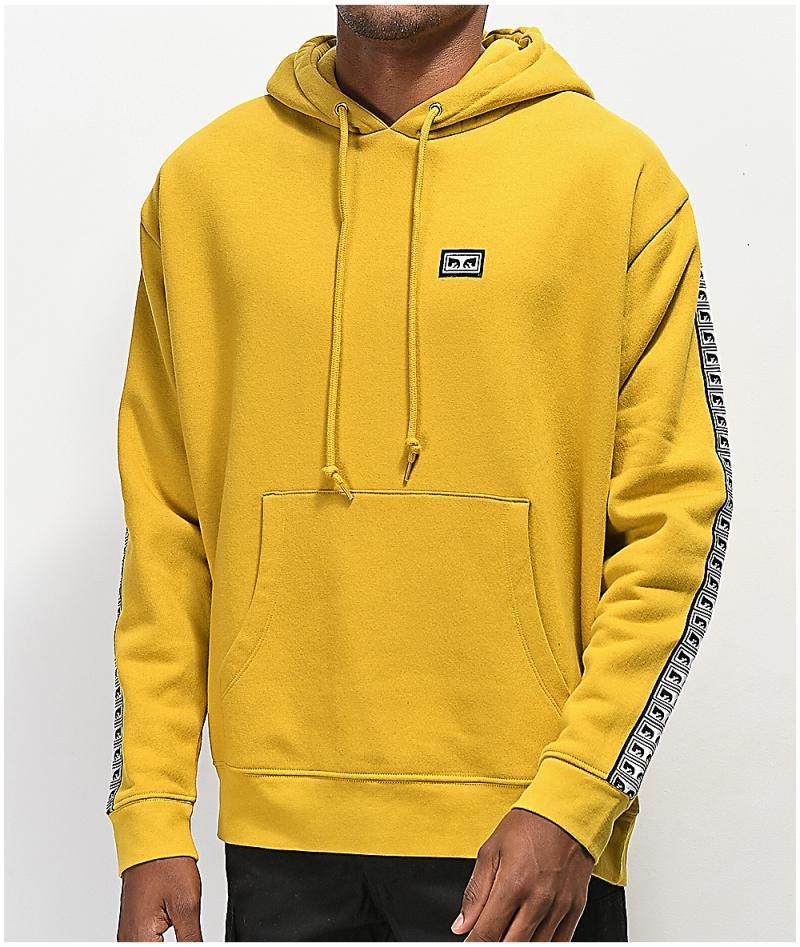 obey男卫衣套头带帽纯色时尚都市潮范春秋百搭透气正品303874