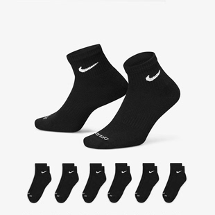 Nike/耐克男女袜子夏季中筒薄款吸汗篮球运动6双装袜子正品SX6899