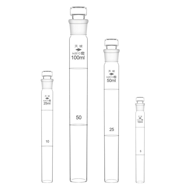 具塞玻璃比色管10 25 50 100ml纳氏比色管a级过检实验室