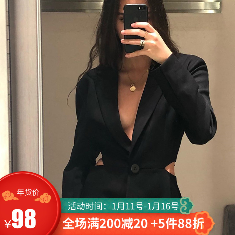  腰西装外套女气质短款连衣裙潮