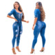 Jeans Jumpsuit Romper Long Jumpsuits for Women 牛仔连体短裤