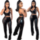 tracksuit for women two pieces suits sexy black sets outfits