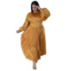 Summer dresses long sleeve plus size dress long skirt L-5XL