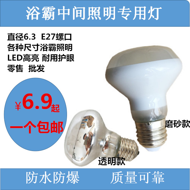 浴霸中间照明小灯泡 加长小灯泡 钨丝灯LED灯泡 40W 220VE27螺口