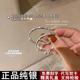 正品宝宝纯银手镯999足银一对实心镯子儿童婴儿小孩生日满月礼物