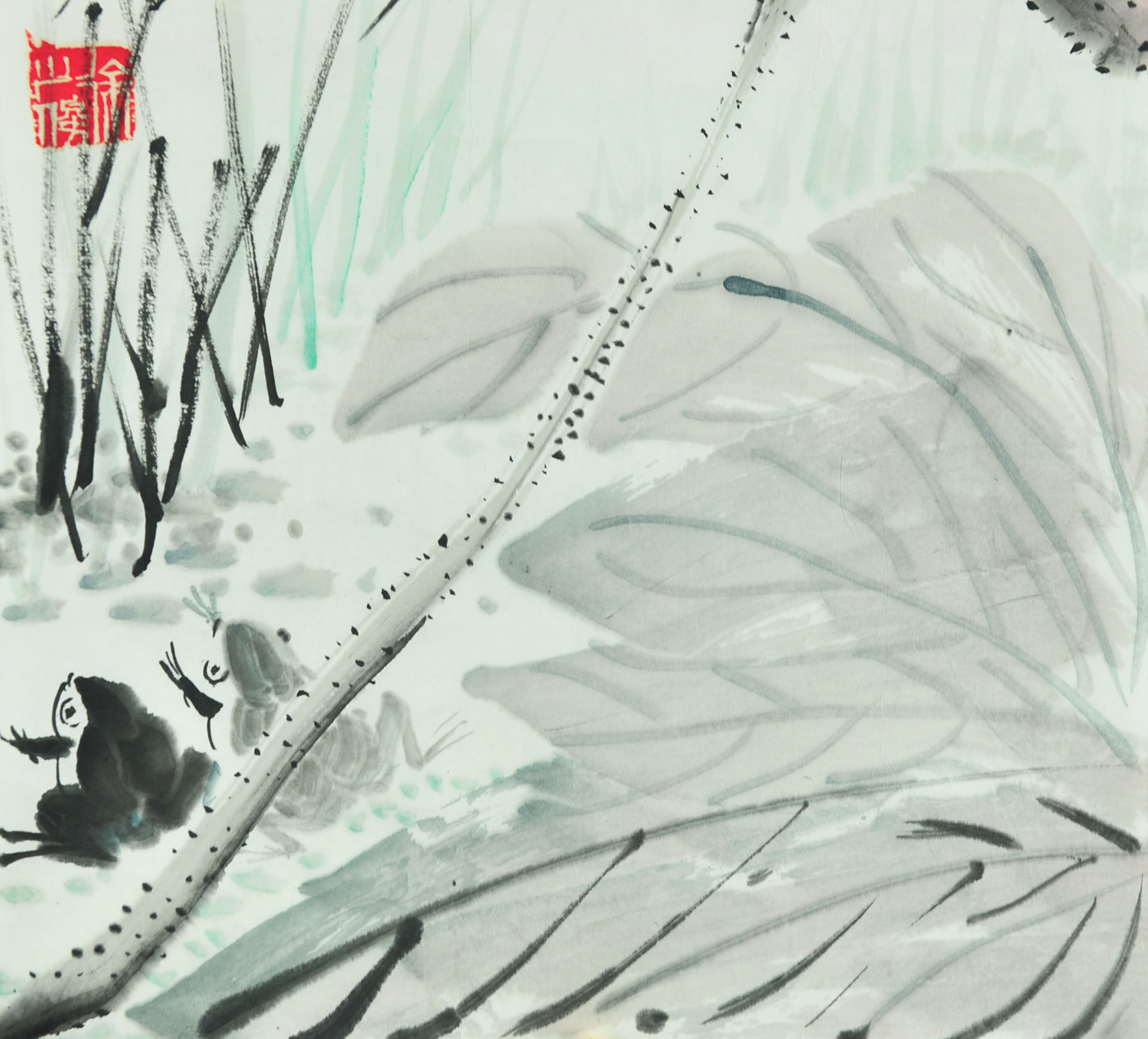 徐少俊作品《荷风》中国名家书画研究院副秘书长