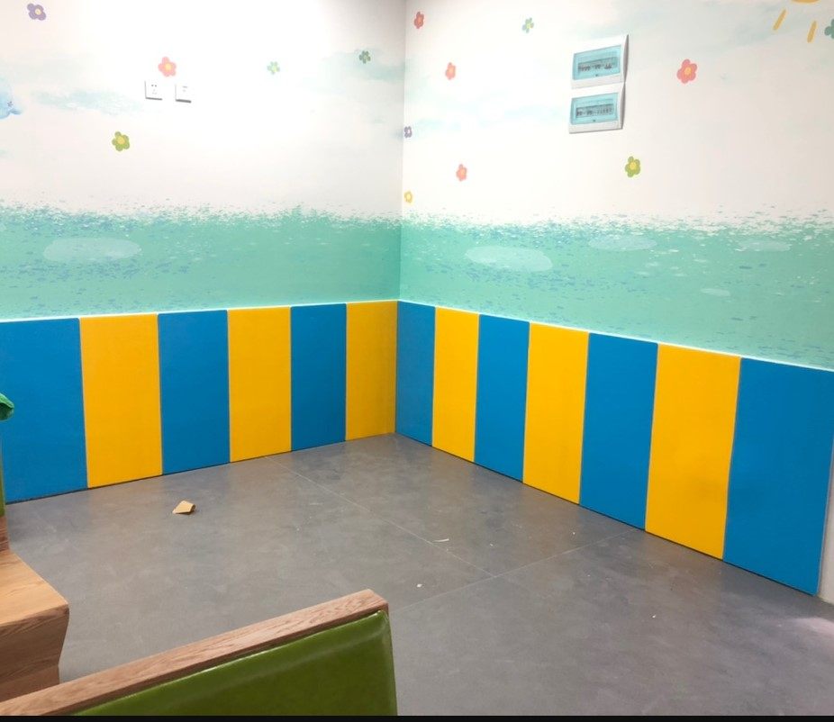 简约纯色幼儿园墙贴软包隔凉隔音防撞墙垫海绵泡沫软体保护垫装饰