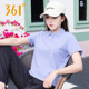 361短袖T恤女2024夏季新款透气POLO衫361度官方旗舰休闲运动上衣