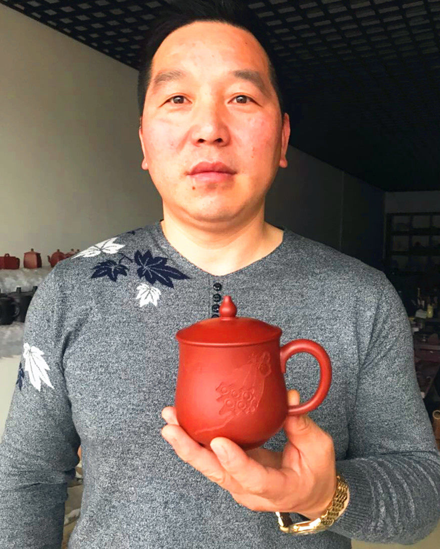 工艺美术员 王葛荣 《水乡杯》送礼佳品 优质大红袍
