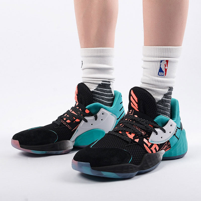 阿迪达斯hardenvol4哈登4代2022新款低帮男子缓震实战篮球鞋