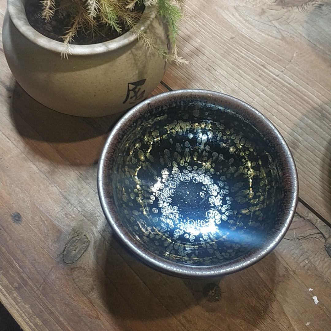 热销建盏茶杯 油滴