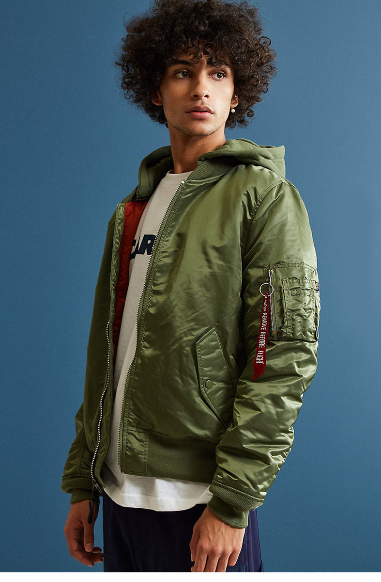 预售alphaindustriesma1nasa联名厚款飞行夹克情侣棉服