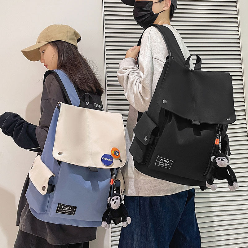 书包男ins潮酷时尚高中学生