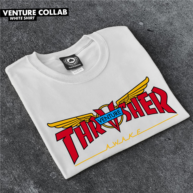 【羔羊House】Thrasher Venture Collab 美版联名合作款火焰短袖