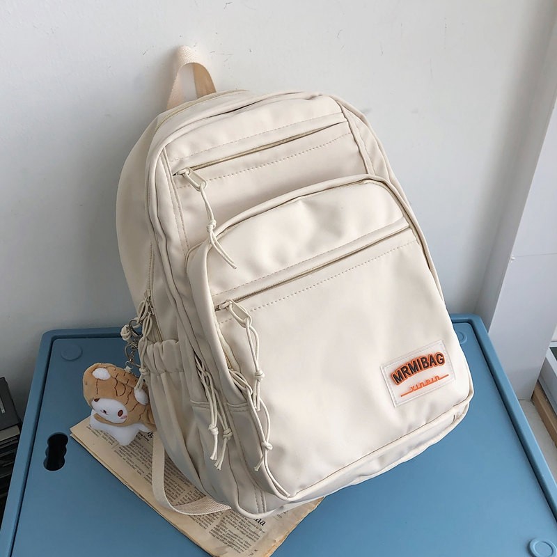 书包女大学生设计感夏季小众白色日系ins风韩系大容量电脑双肩包