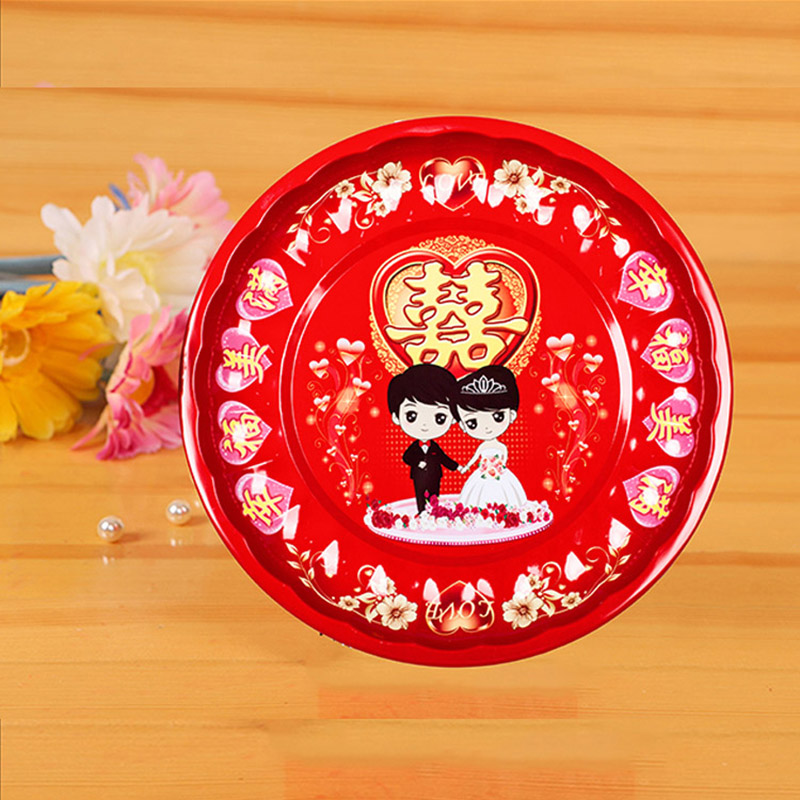 婚宴用品托盤結婚中式敬茶盤喜慶紅色方形水果盤搪瓷不繡鋼糖盤子在類目 節慶用品/禮品, 其它節慶用品中 - 來自Buy2taobao.com提供專業的淘寶代購服務