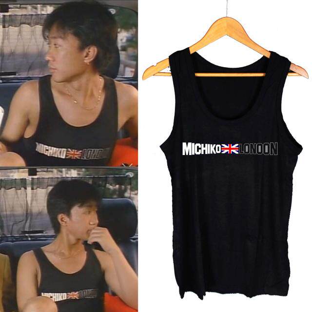 致beyond摇滚乐队黄家驹笼民电影同款歌迷衣服国旗英文背心打底衫