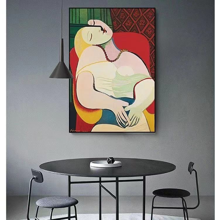 热销毕加索艺术背景墙挂画客厅沙发玄关名画走廊现代装饰画壁饰