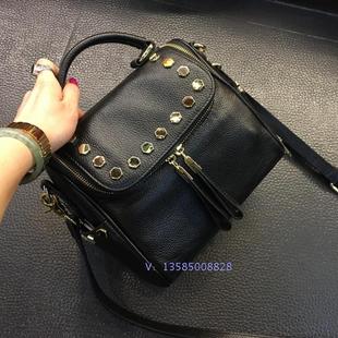 lv牛仔布手提包 迪克牛仔正品 頭層牛皮 手提包 斜挎包DH82287 女包 lv