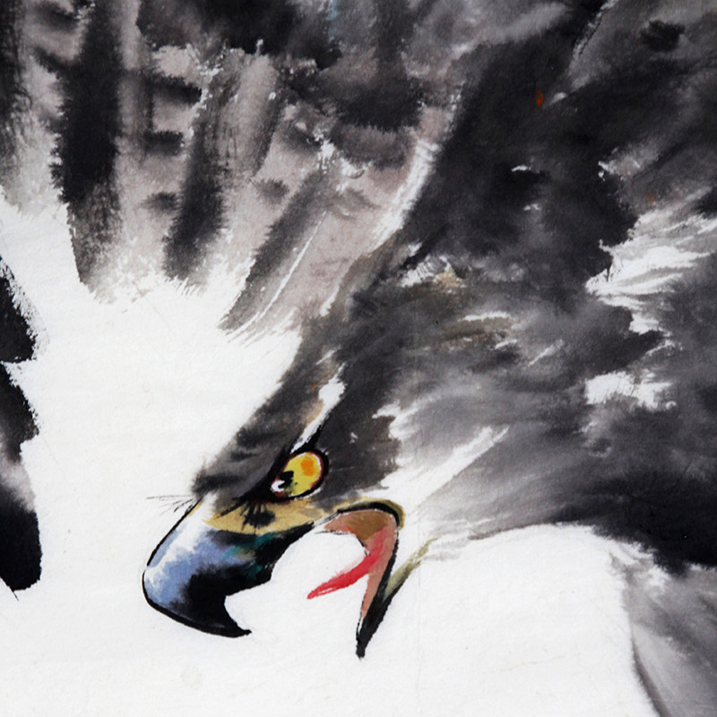 (朝鲜)功勋画家吴相雅《雄鹰展翅》平壤美术大学 麦子印象馆