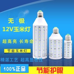 低压led玉米灯12V 超亮10w15w20w25w30W交直流路灯庭院灯无极光源