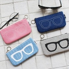 韩国旅行户外用品便携眼镜袋太阳镜袋眼镜收纳包袋墨镜袋旅游装备