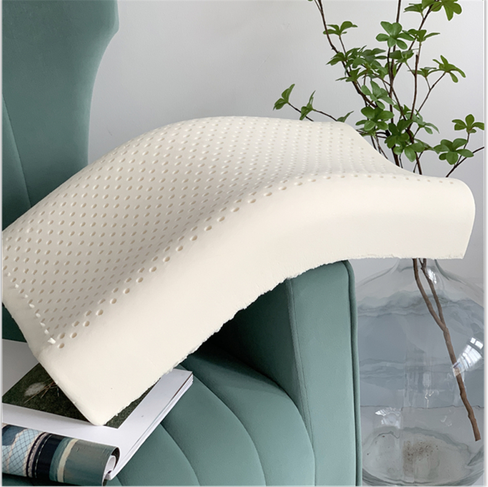 泰国进口成人乳胶枕头保健枕护颈防螨家用天然橡胶高低学生枕芯