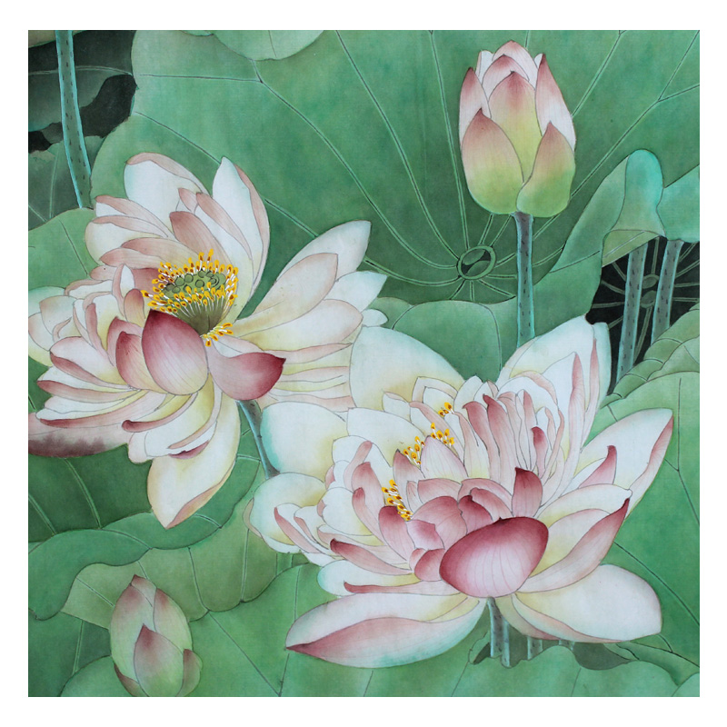 胡爱萍 《荷花池》纸本国画