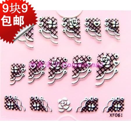 畅销日韩 3D立体贴花 指甲油彩绘贴 美甲贴纸 蕾丝贴花 HXF061|ruв категории Косметика, маникюрный инструмент - от Buy2taobao.com для оказания профессиональной услуги покупки агента Taobao