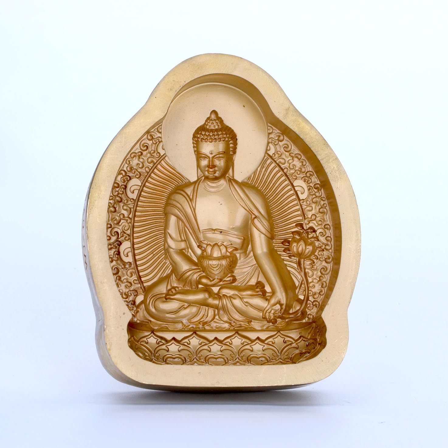 纯铜擦擦阿弥陀佛药师佛菩萨不动佛模具陶泥擦造佛像定制礼品收藏