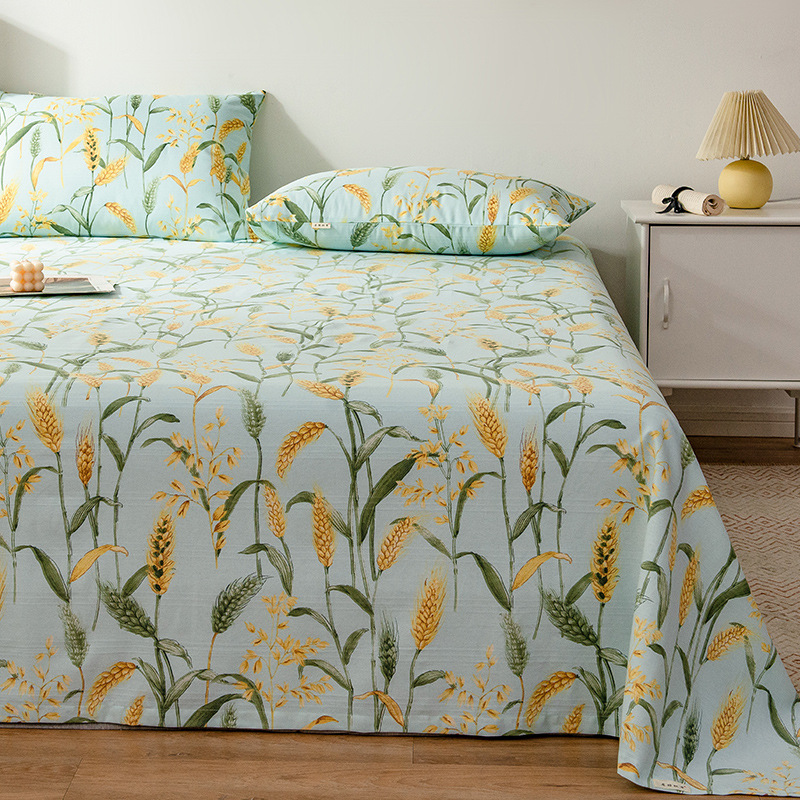 家用夏季老粗布床单新款加厚床垫保护套防尘床罩四季通用透气单人