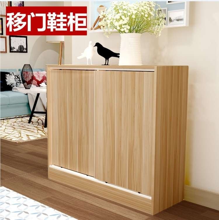 定制定做移门推拉门鞋柜阳台储物柜现代简约门厅实木鞋柜客厅