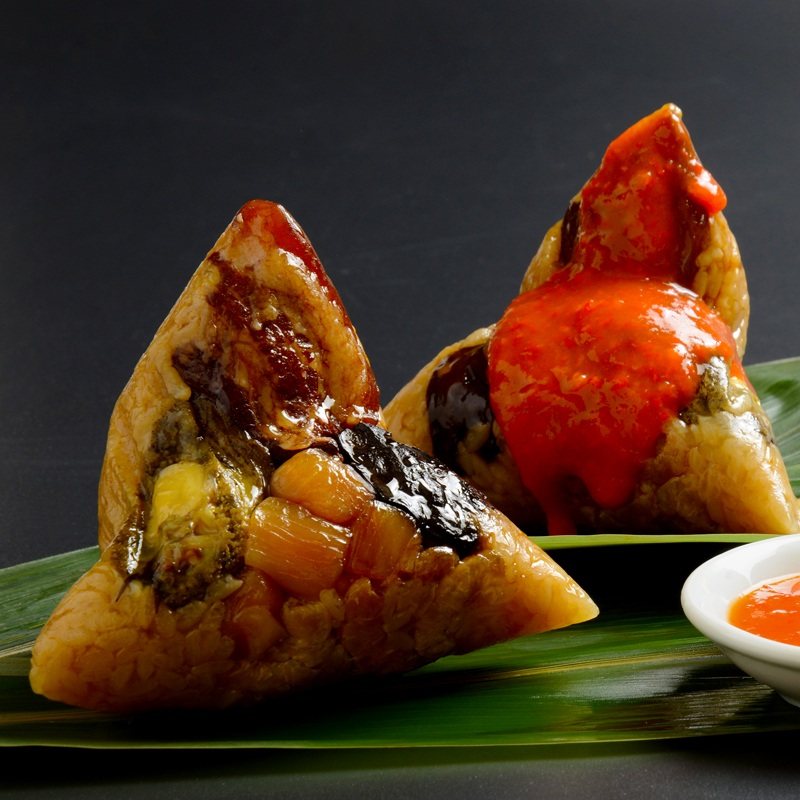 特价蓝氏肉粽_海鲜鲍鱼干贝烧肉粽2只新鲜真空大粽子360g福建闽南泉州