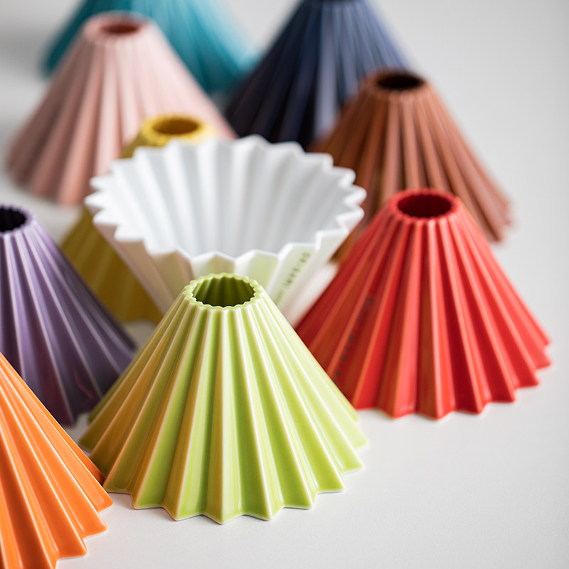 日本origami折纸滤杯s/m号 手冲咖啡陶瓷滤杯v60蛋糕杯