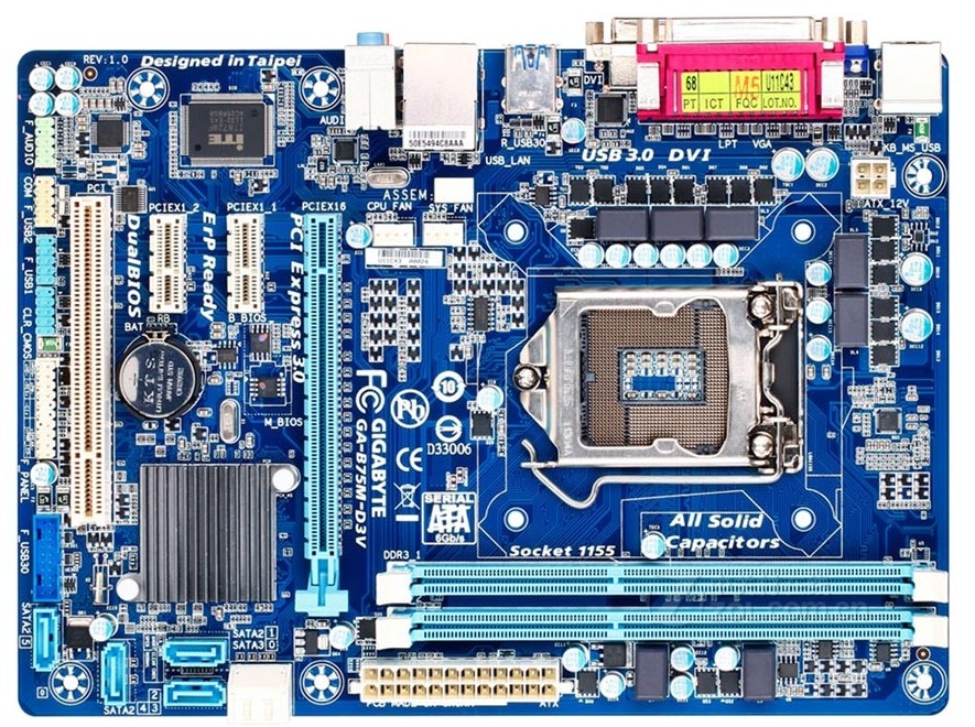Gigabyte/技嘉 B75M-D3V B75主板 D3 1155針 打印機接口 包郵在類目 電腦硬件/顯示器/電腦周邊, 主板中 - 來自Buy2taobao.com提供專業的淘寶代購服務