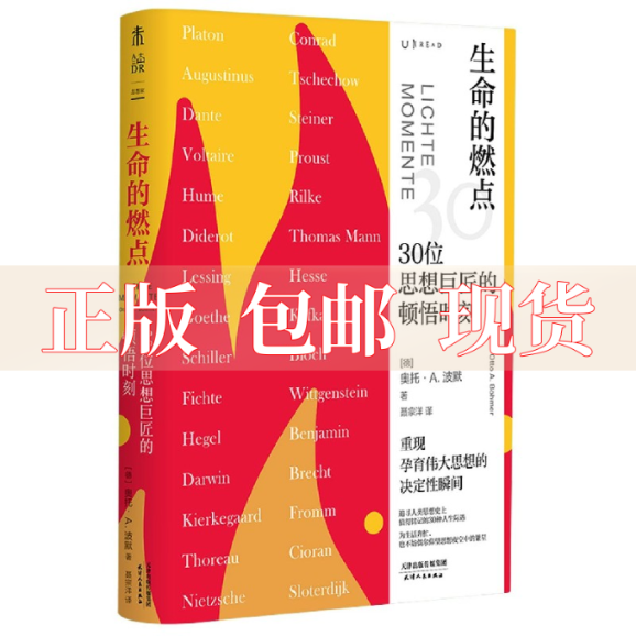 【正版书包邮】生命的燃点30位思想巨匠的顿悟时刻奥托A波默聂宗洋未读出品天津人民出版社