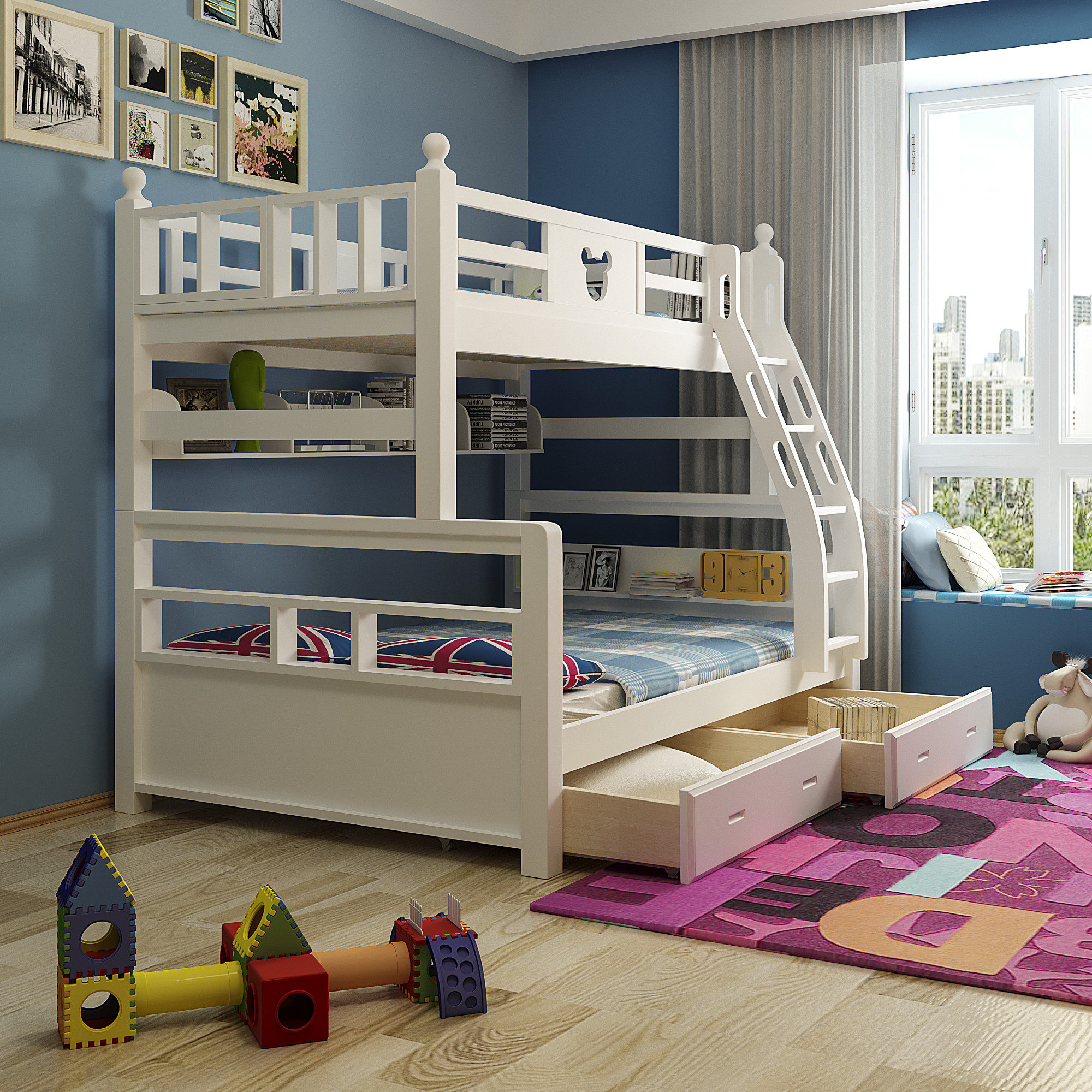 高低床双层床成人