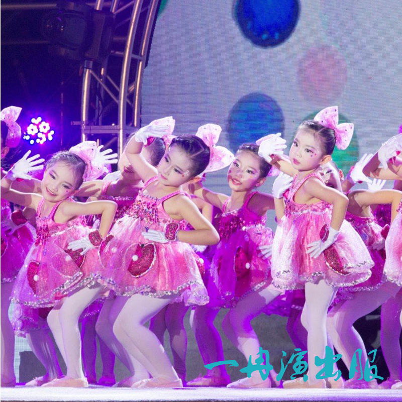 六一儿童演出服幼儿园舞蹈蓬蓬裙女童