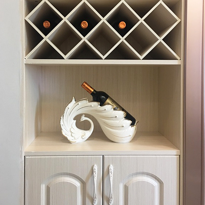欧式红酒架摆件客厅酒柜装饰品创意家用酒托现代简约葡萄酒瓶架子