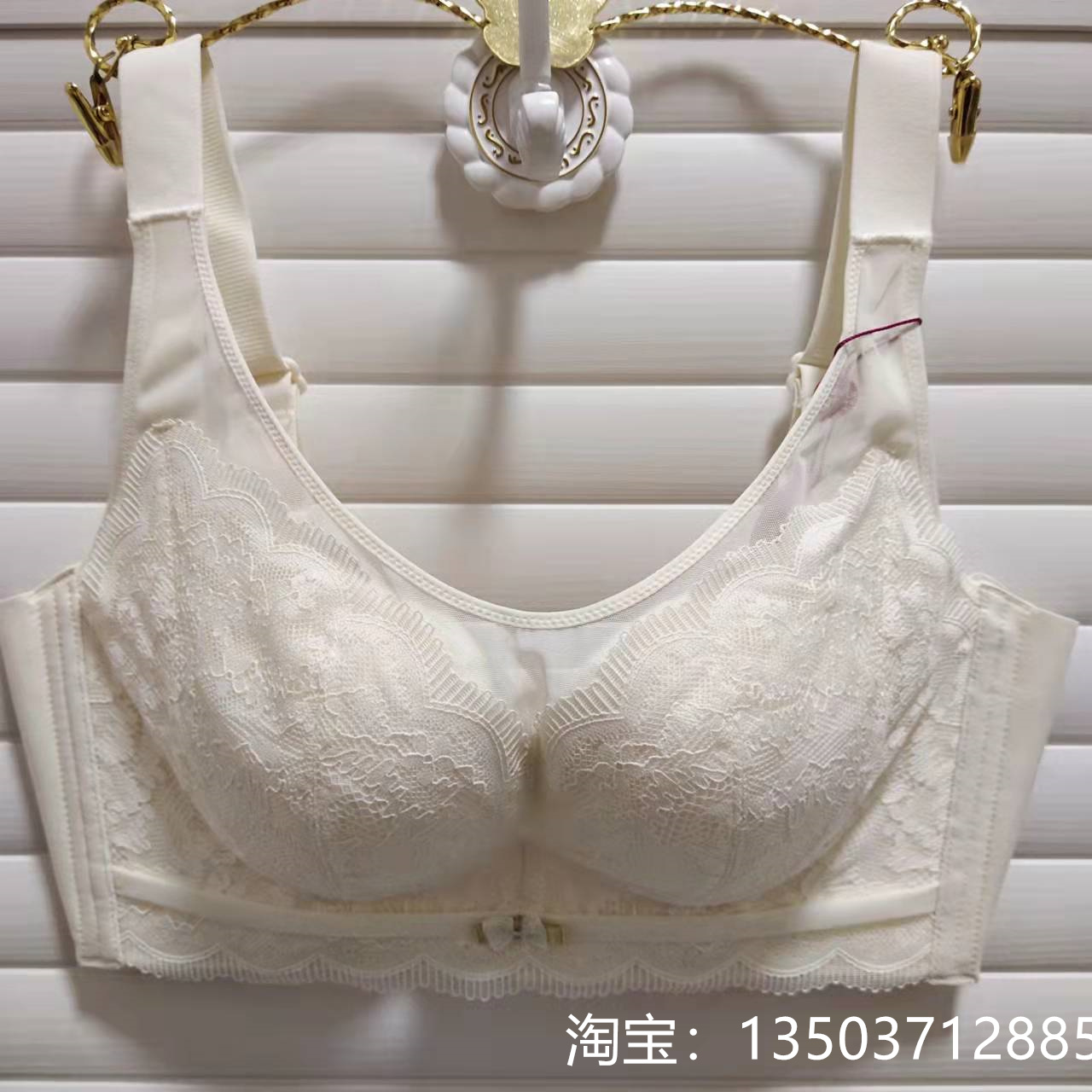 古蒂花文胸罩大码C精品抹胸舒适无钢